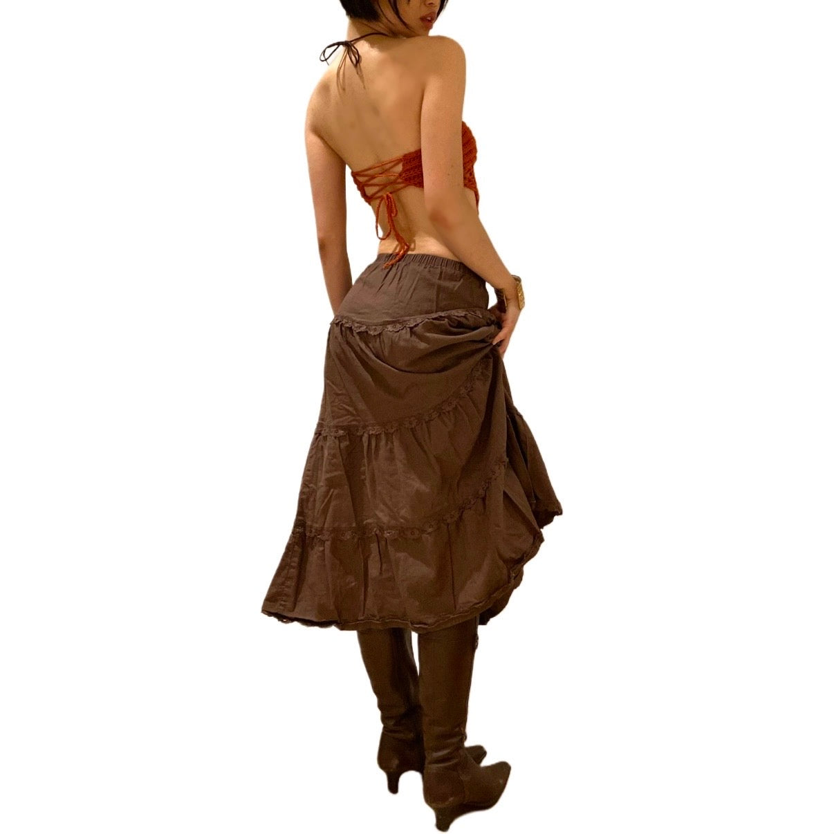 See U Girl Top - Burnt Orange